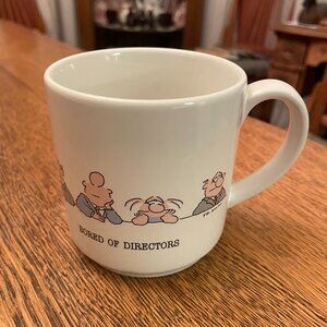 Bored of Directors Humorous Coffee Cup Anna B. Mugs by Yolanda Nave